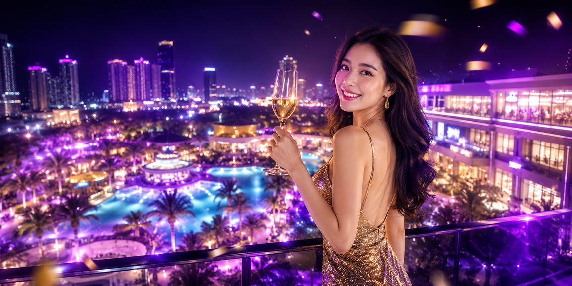 Không khí giải trí casino rực rỡ ban đêm tại khu vực Mũi Né